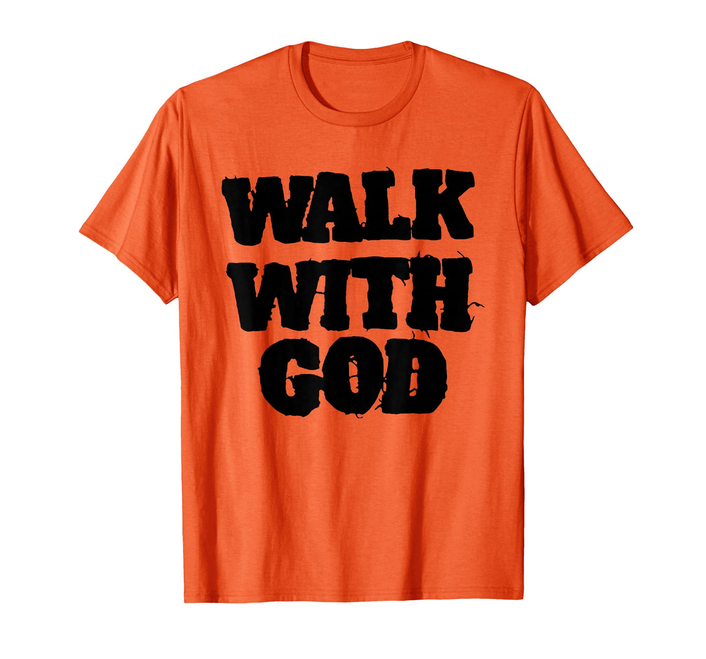 Walk with Jesus God Christian Men Women Saying Quote Funny T-Shirt