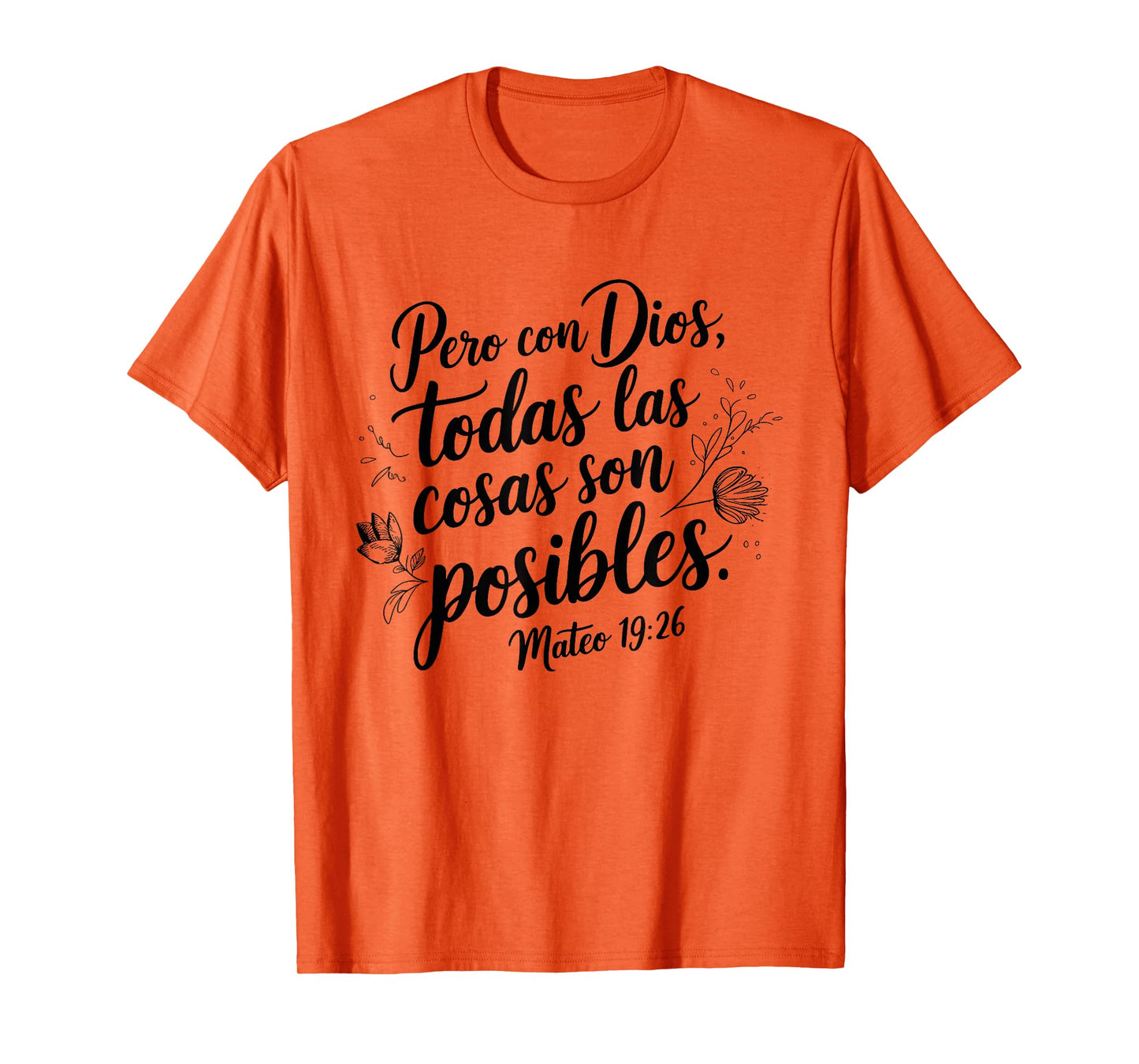 Bible Verse Design for Men Women in Spanish - Spanish Bible T-Shirt