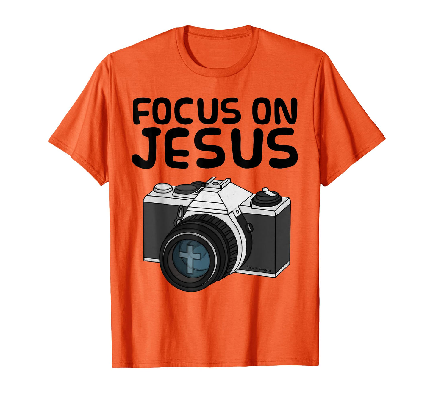 Focus On Jesus, Christian Photographer, Retro Camera Church T-Shirt