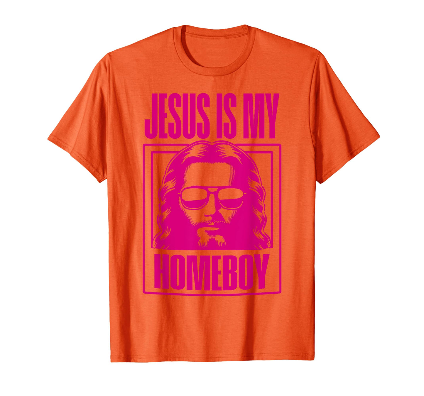 Cool Christian Faith Apparel Jesus Is My Homeboy Unisex-Adult Christian Theme T-Shirt Blue Small Modern Printed Round Neck Short Sleeve T-Shirt