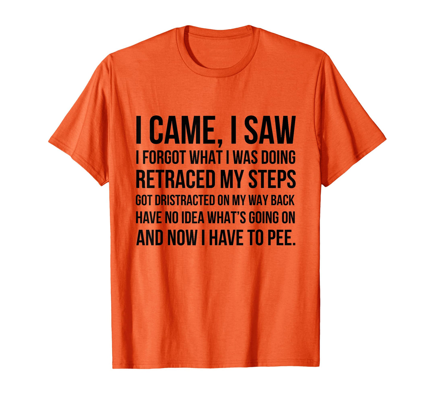 I Came I Saw I Forgot What I Was Doing Retraced My Steps Got T-Shirt