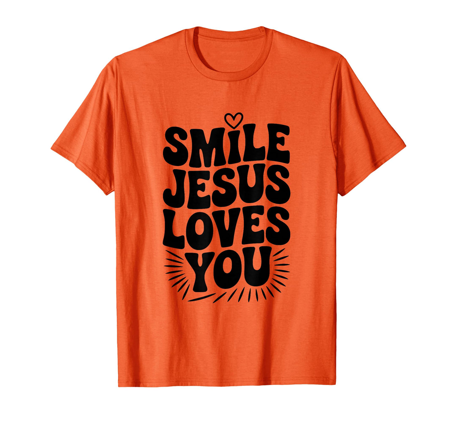 Smile Jesus Loves You Christian Faith Inspirational T-Shirt