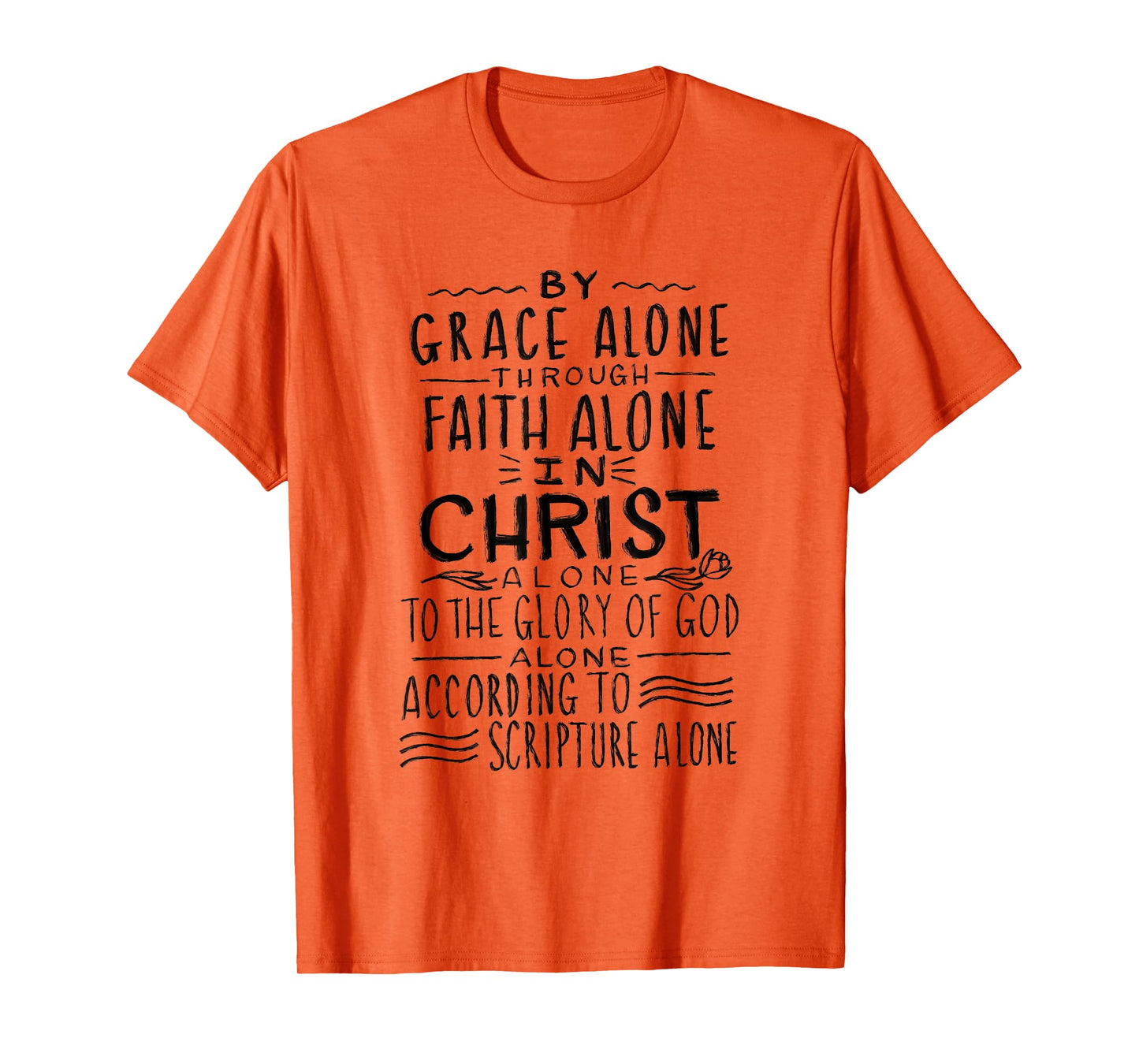 The 5 Solas - Calvinism Reformed Theology T-Shirt