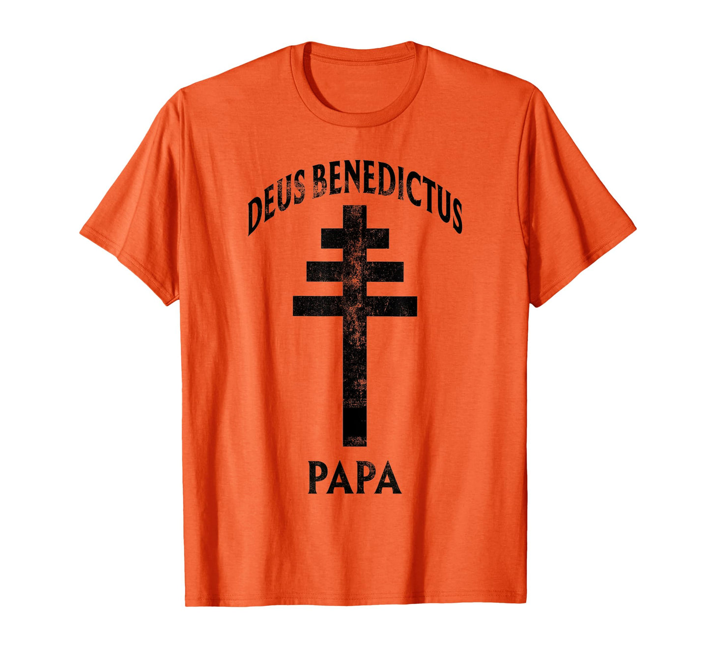 God Bless The Pope Papal Cross Catholic Prayer Latin T-Shirt