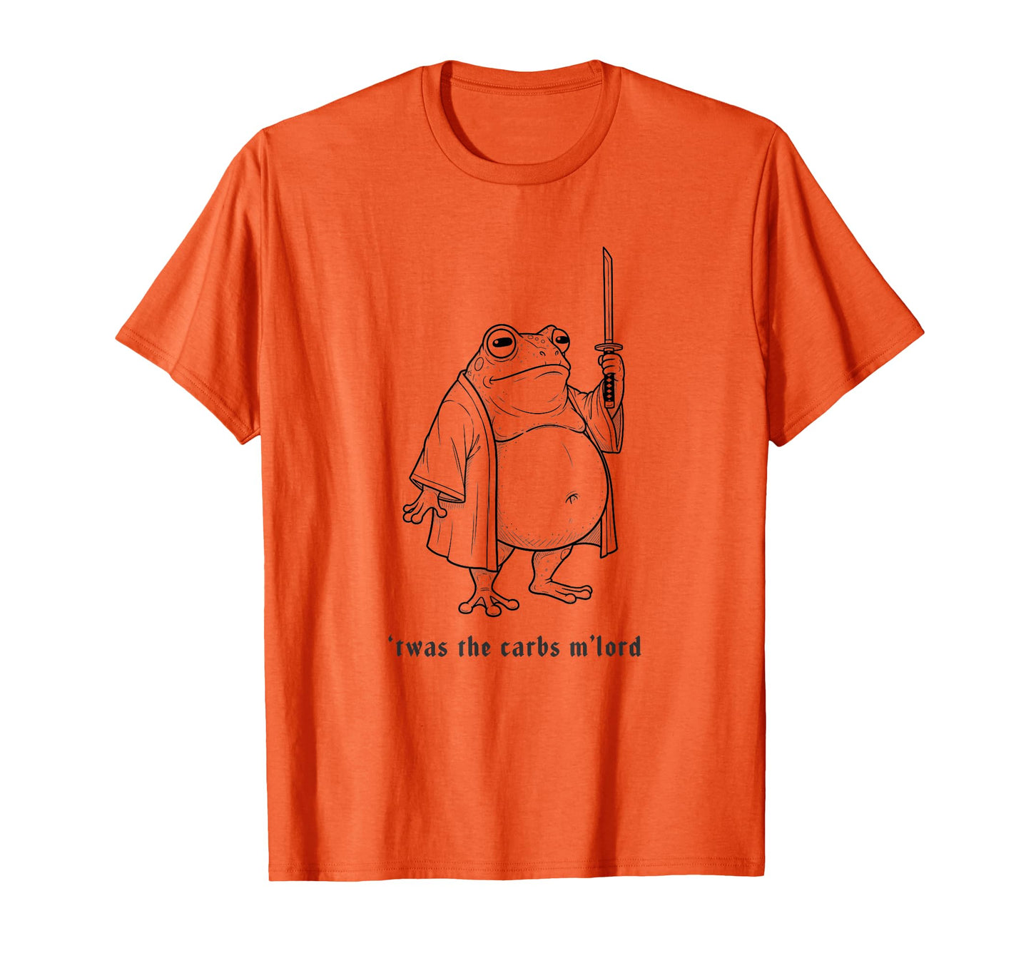 Funny Toad Frog 'TWAS The Carbs M'lord Vintage Meme T-Shirt