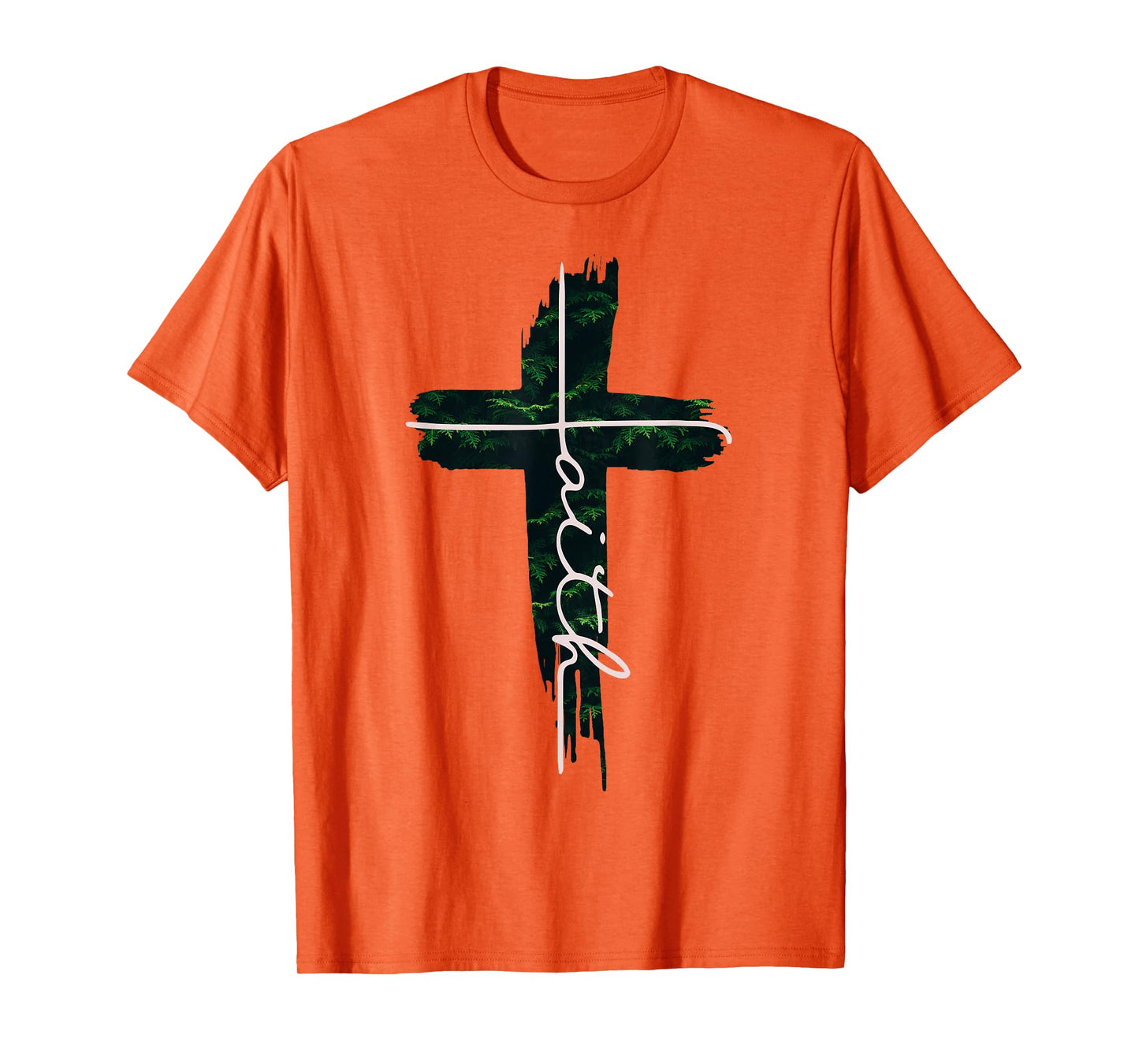 Faith Cross Tree Christian Men and Women Kids T-Shirt