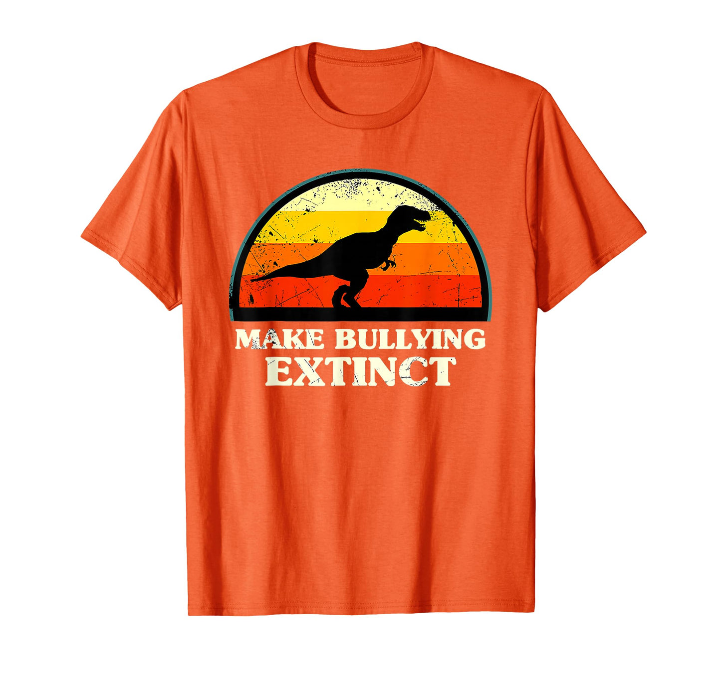 Make Bullying Extinct We Wear Orange for Unity Day Dinosaur T-Shirt