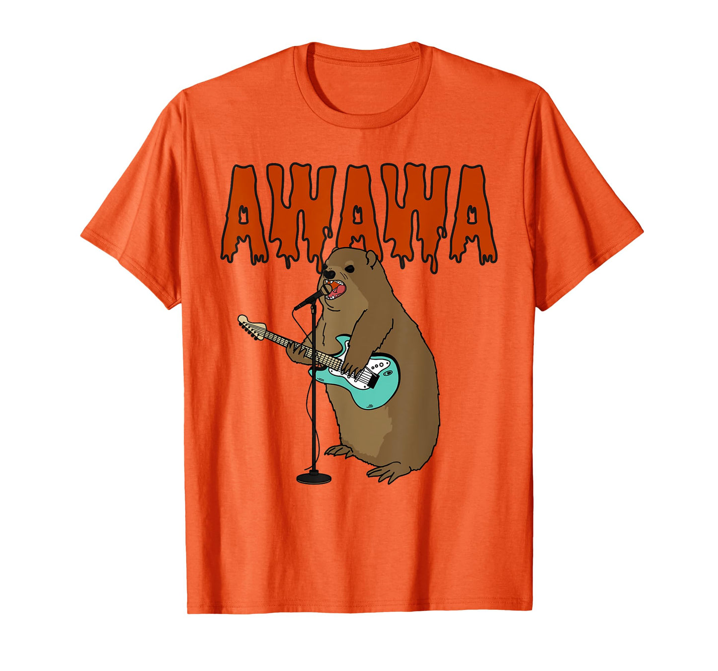 Rock Hyrax Awawa Cute Hyrax Meme Hyrax Lover Angry Hyrax T-Shirt