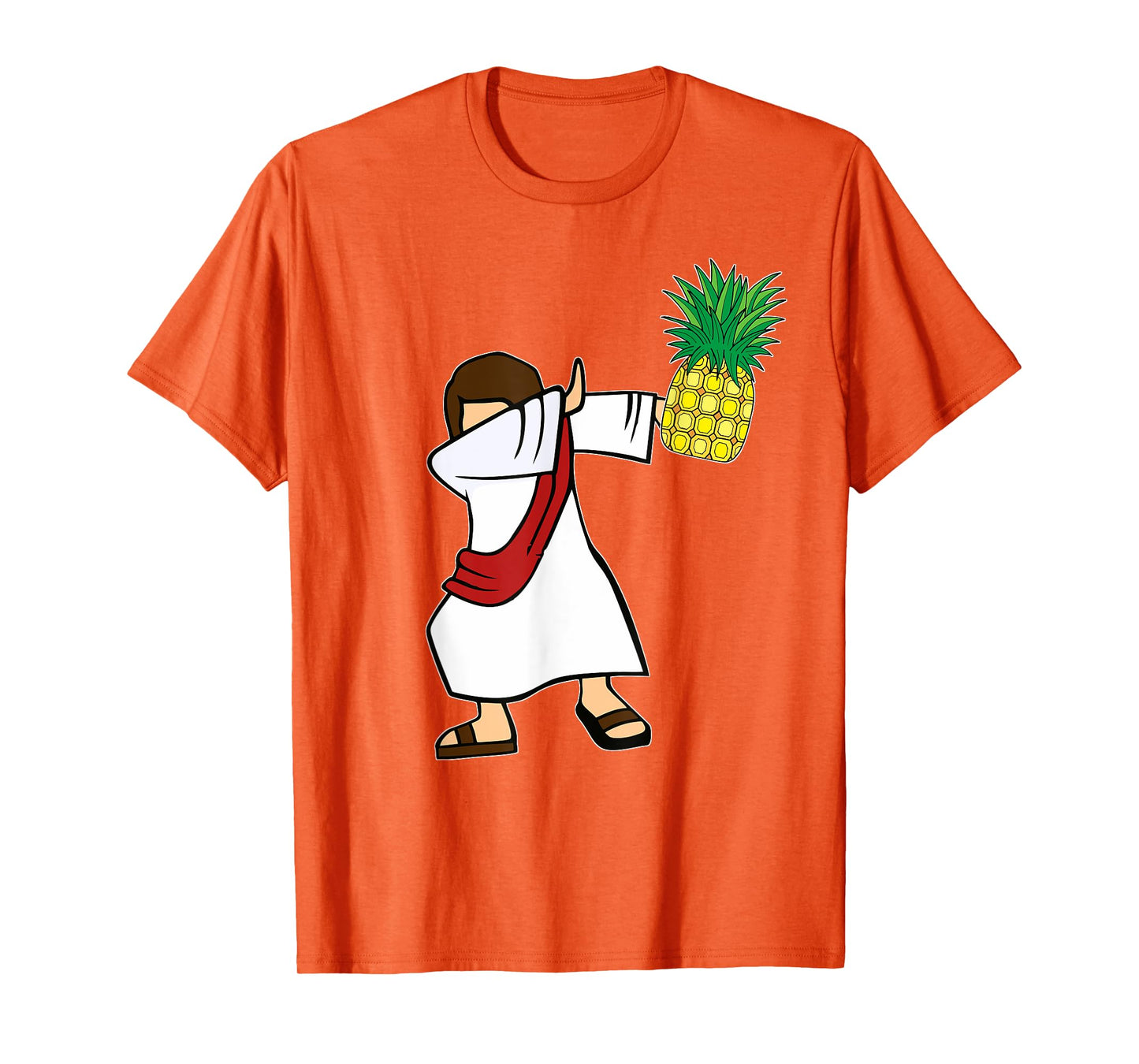 Dabbing Jesus Pineapple Aloha Beaches Hawaiian Dance T-Shirt