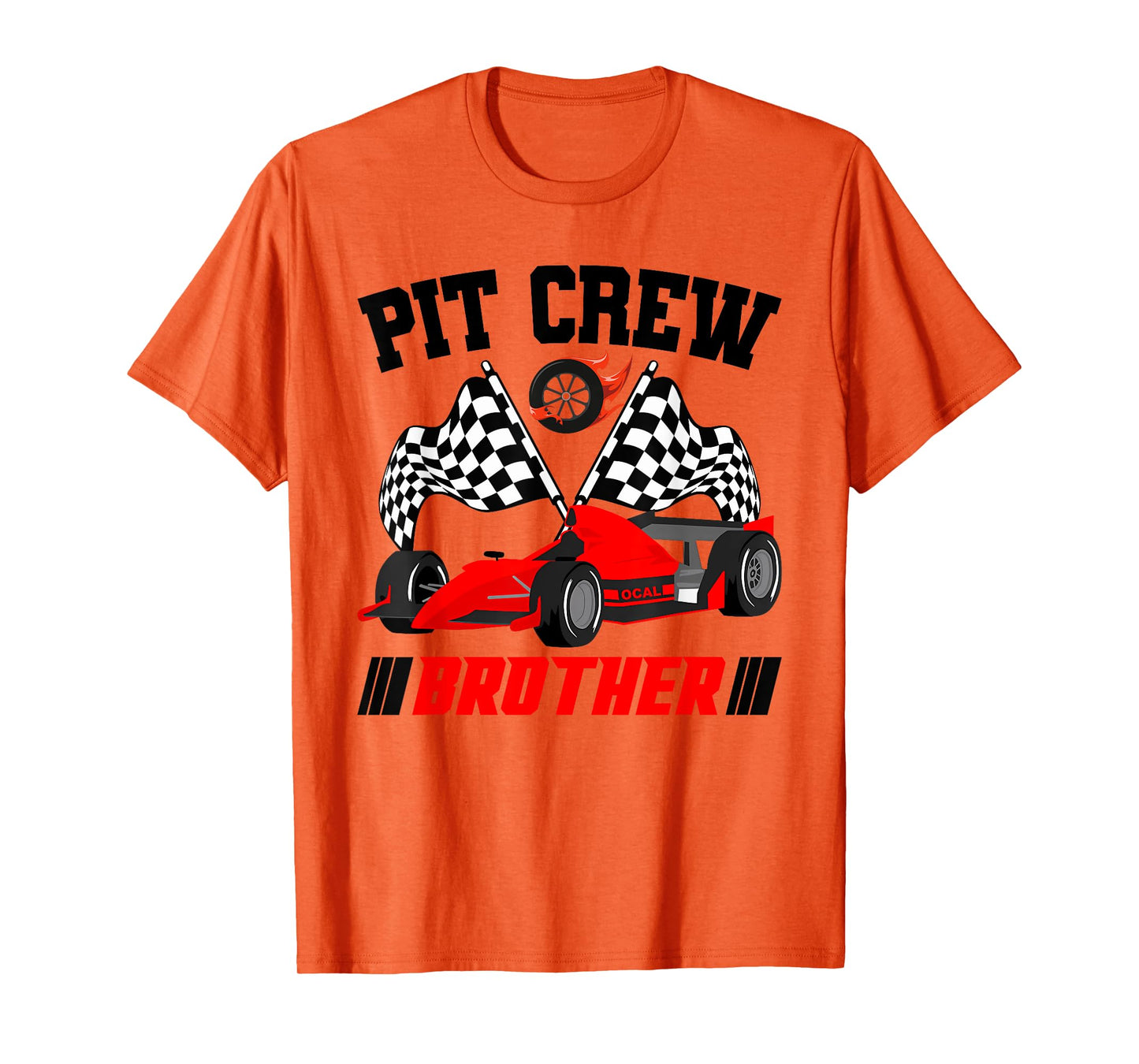 Brother Pit Crew Race Birthday Party Racing Matching Family T-Shirt