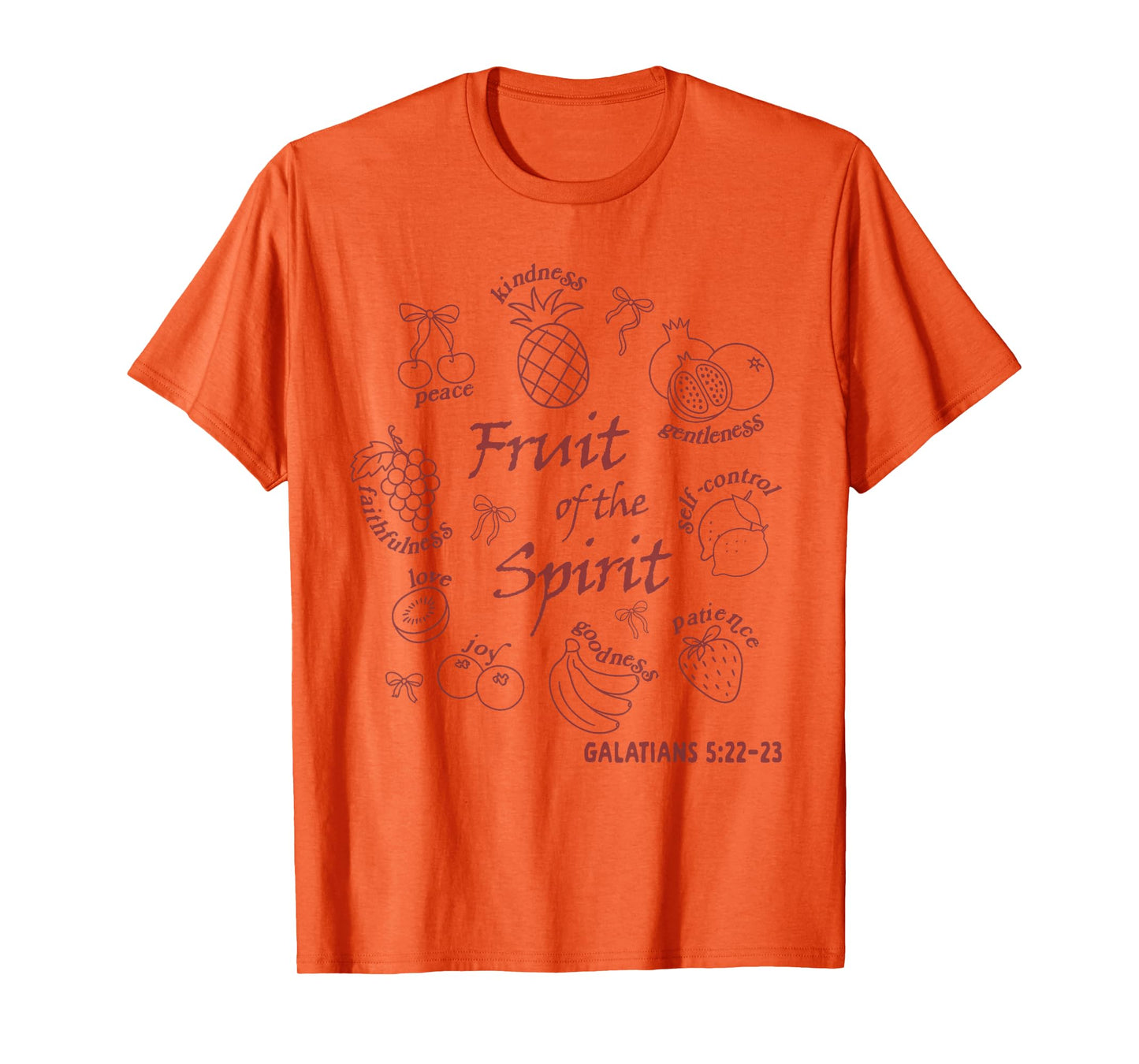Christian Faith Jesus God Religious Fruit Of The Spirit T-Shirt