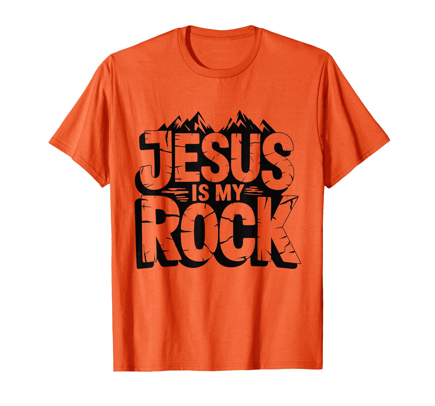 Biblical Jesus Is My Rock Christian T-Shirt