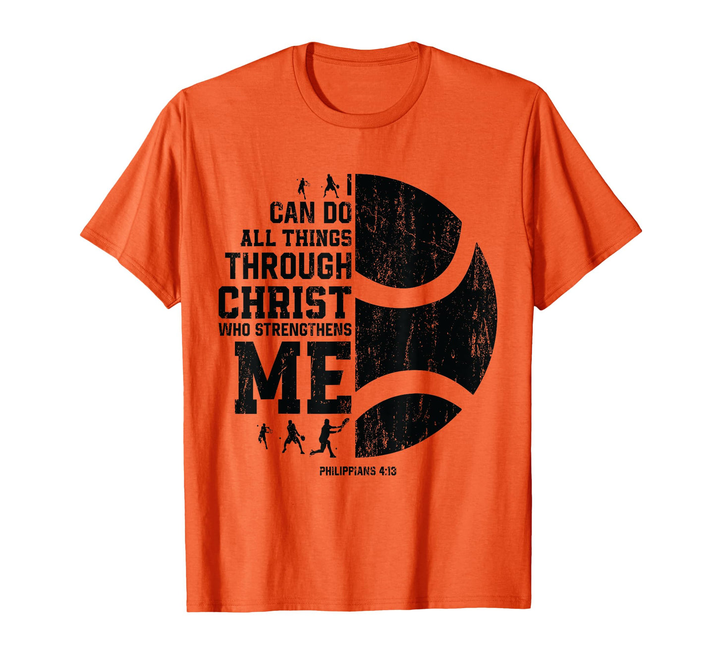Christ Strengthens Me - Religious Christian Tennis T-Shirt