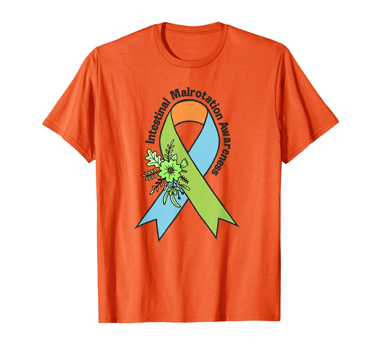 Intestinal Malrotation Awareness Warrior Survivor Ribbon T-Shirt