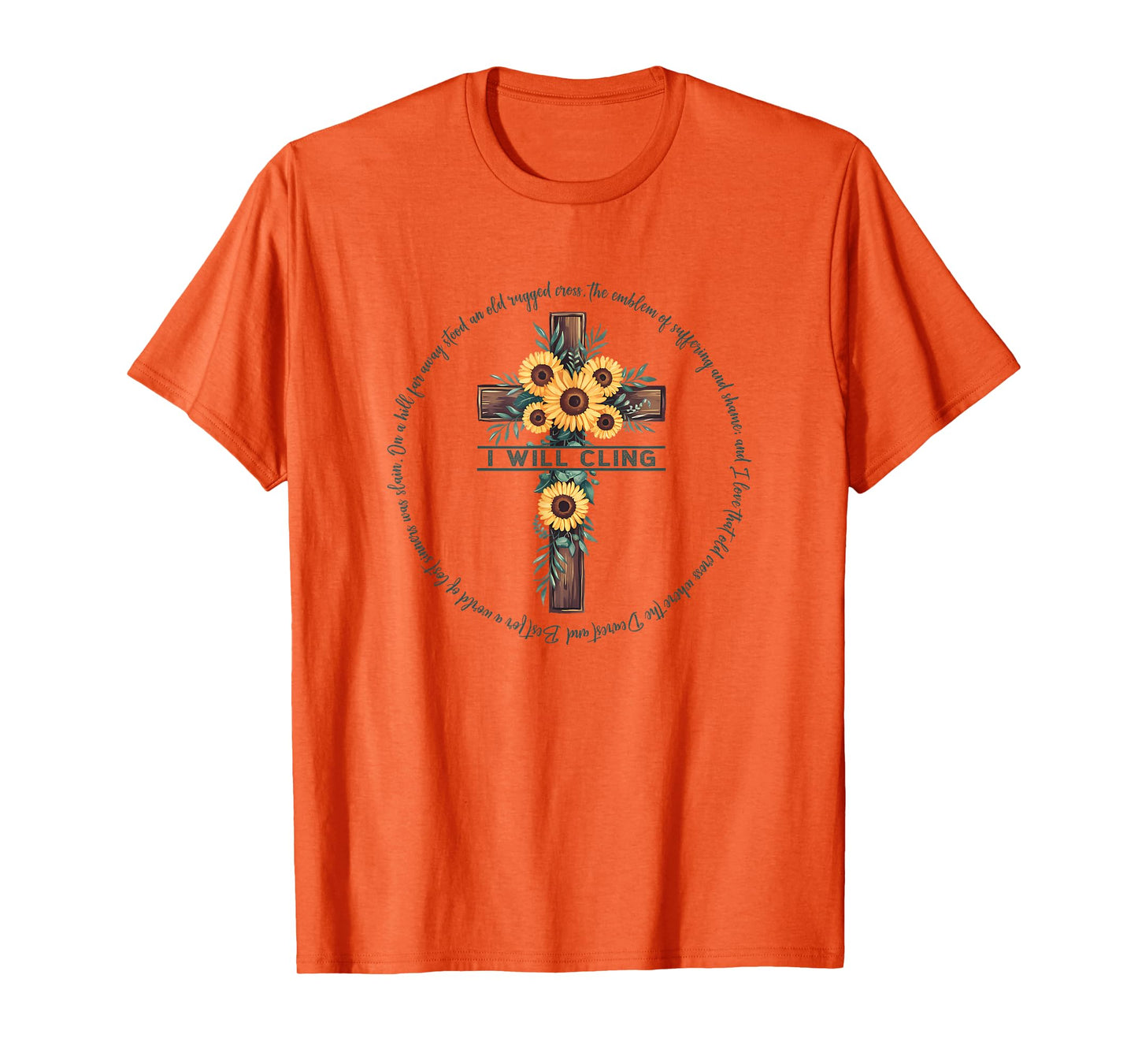 The Old Rugged Cross Christian Gift T-Shirt