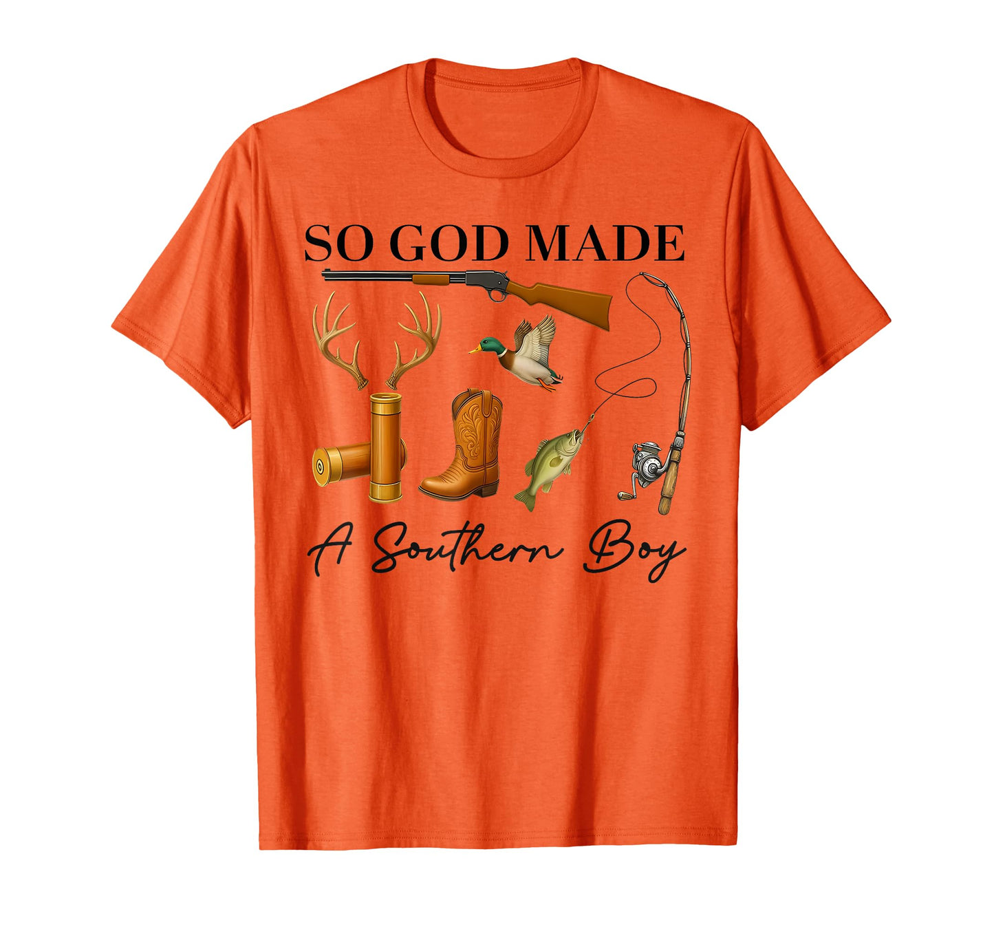 So God Made A Southern Boy Hunting Duck Deer Fishing Toddler T-Shirt