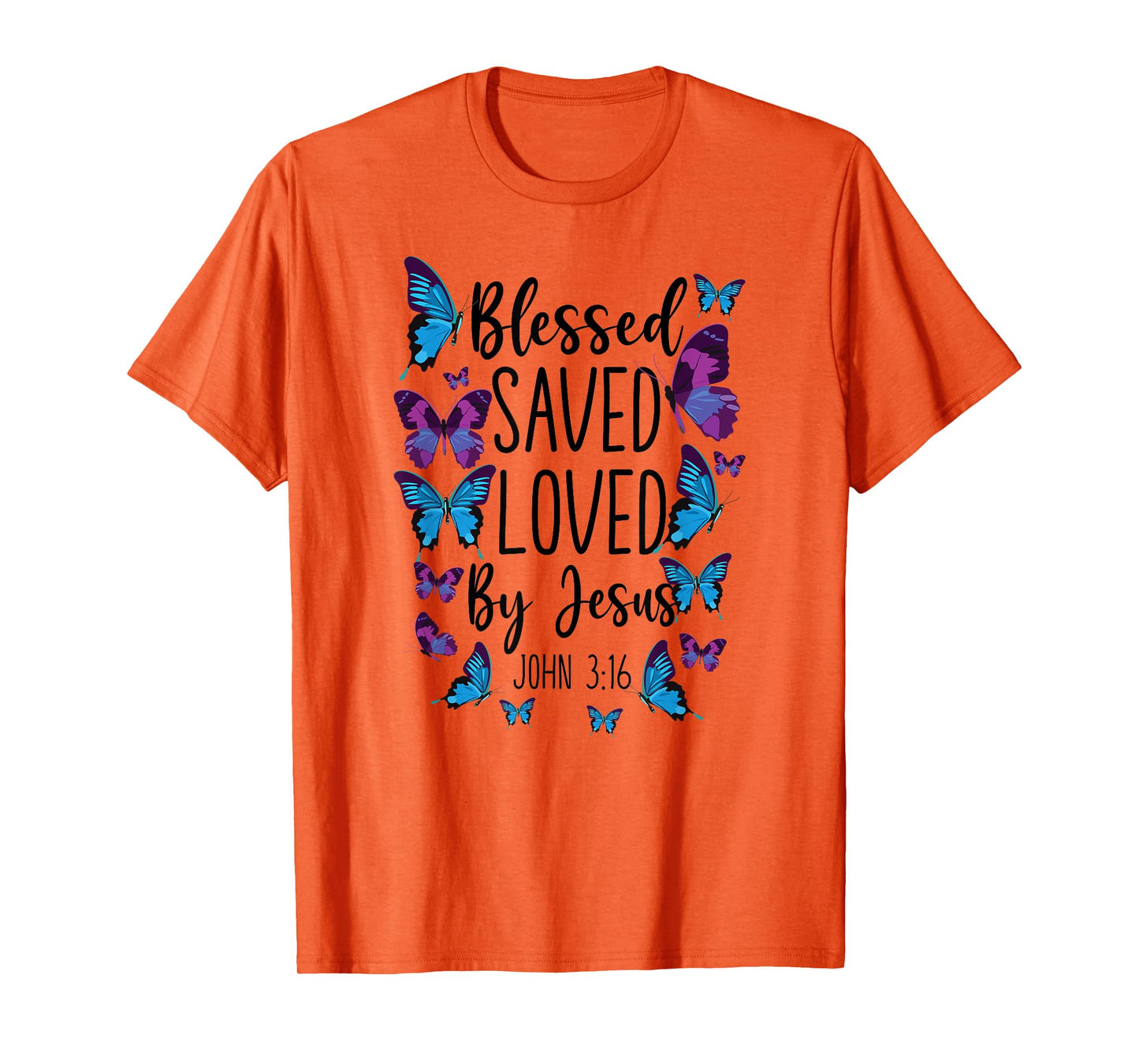 Christian Bible Verse Quote Butterfly John 3:16 T-Shirt