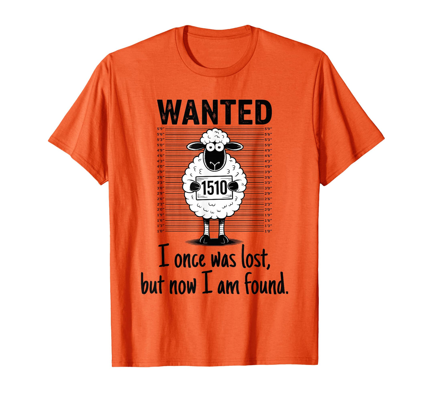 I Once Was Lost But Now I Am Found Bible Verse Christian T-Shirt