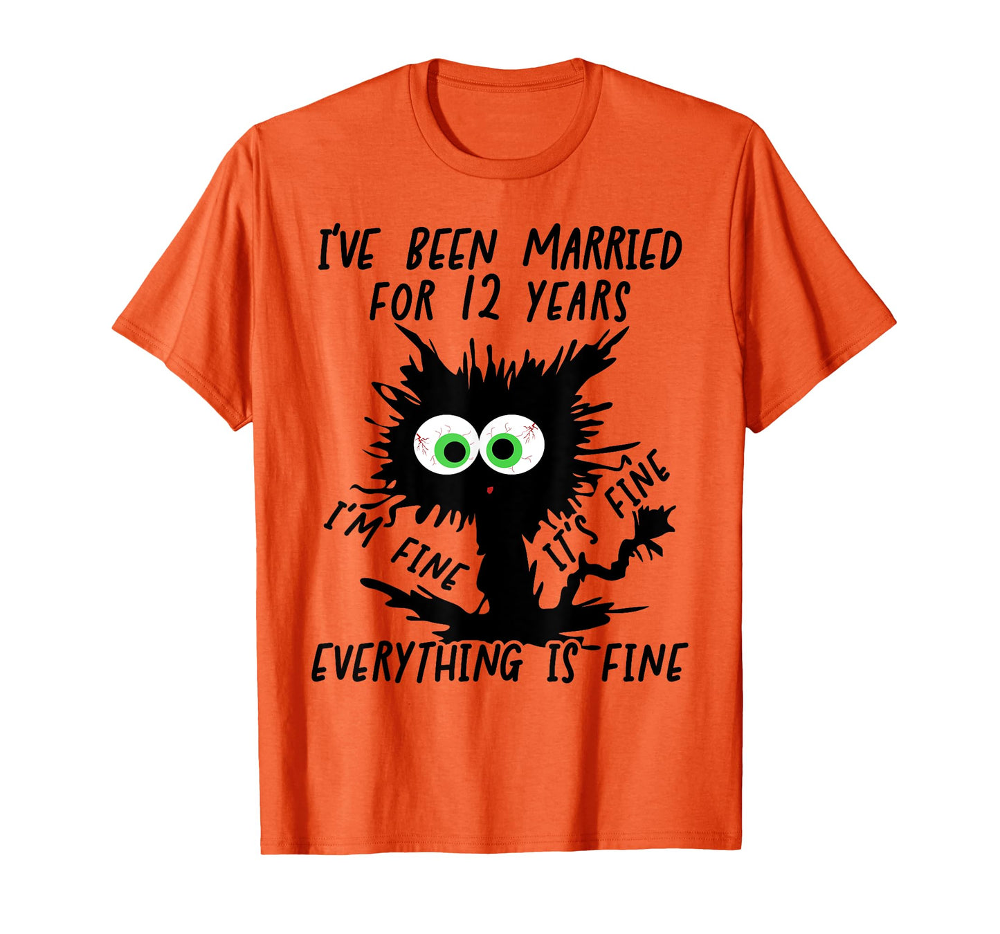 Fine Linen Wedding I've Been Married For 12 Years T-Shirt