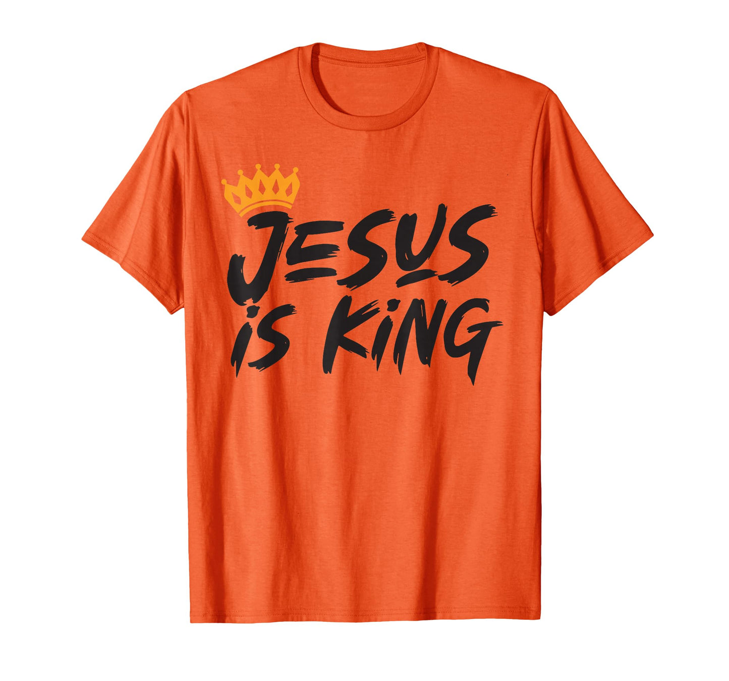 Jesus is King Christian Cross God Faith Bible Religious Pray T-Shirt