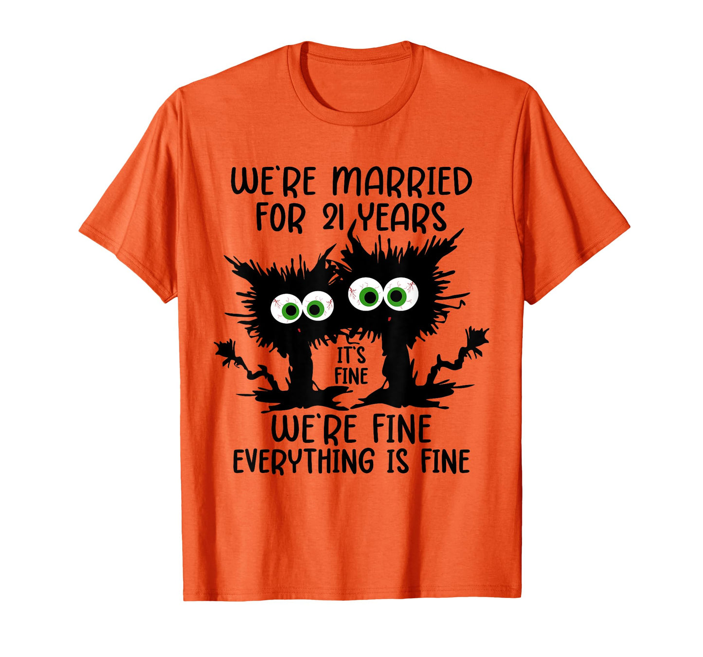 Nickel Wedding We're Married For 21 Years T-Shirt
