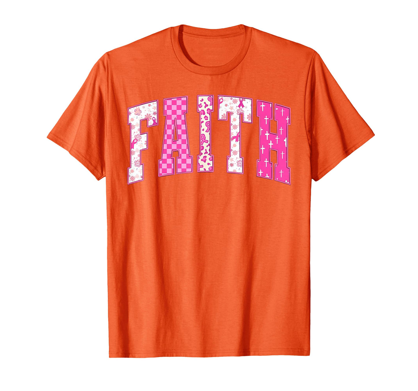 Breast Cancer Christian Fight Hope Faith Love Matching Group T-Shirt