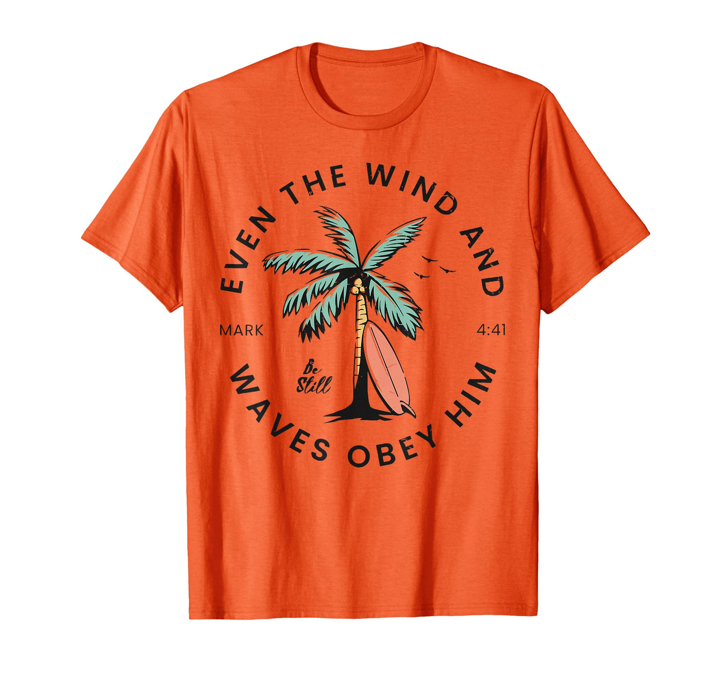 Retro Event The Wind And The Waves Christian Bible Beach T-Shirt