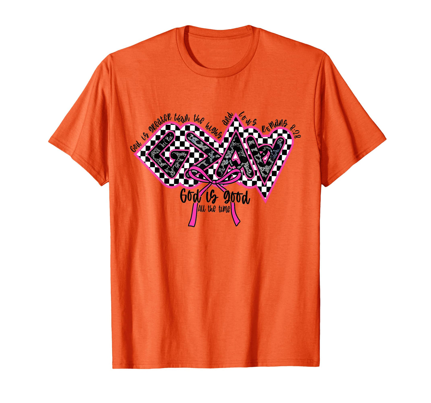 Christian God Is Good All The Time Jesus Coquette Bow T-Shirt