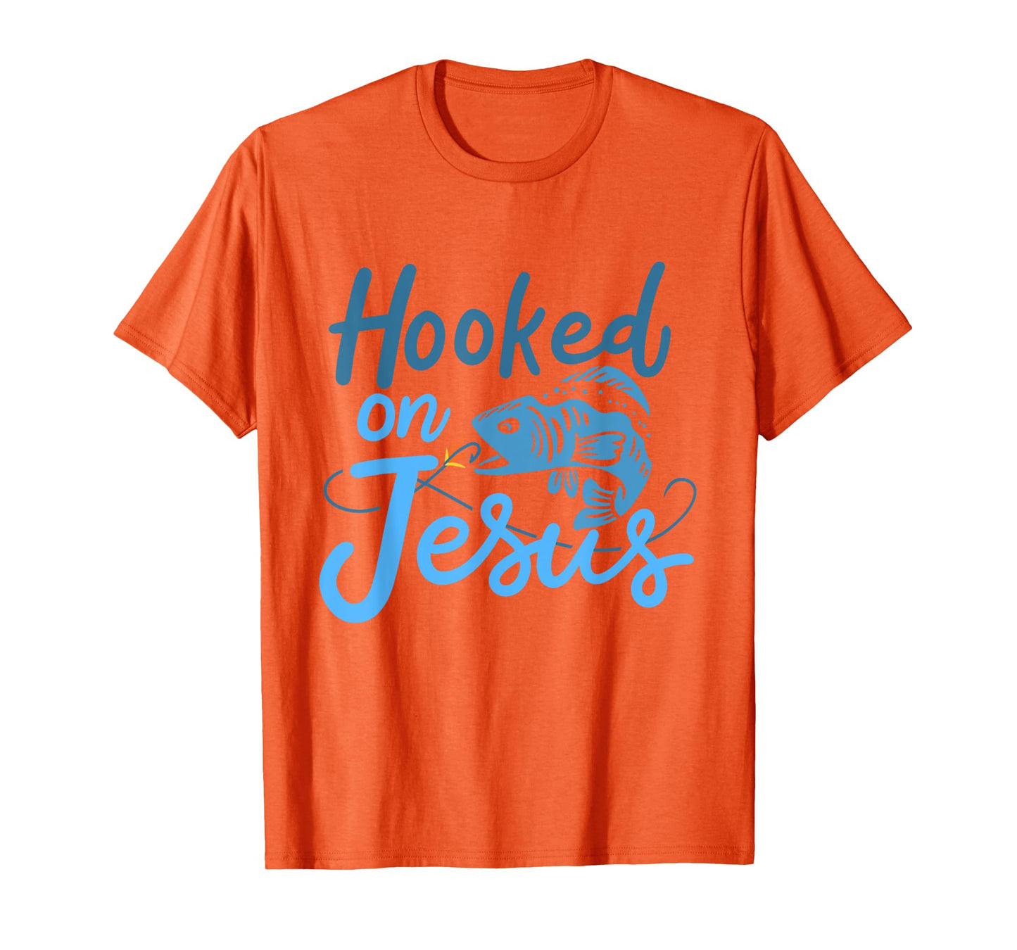 Hooked On Jesus Bass Fishing T-Shirt