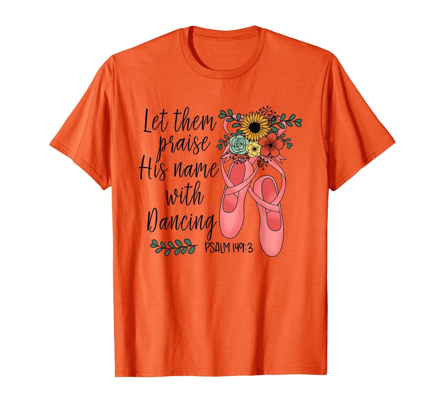 Floral Christian Dance Dancing Ballet - Ballerina For Girls T-Shirt