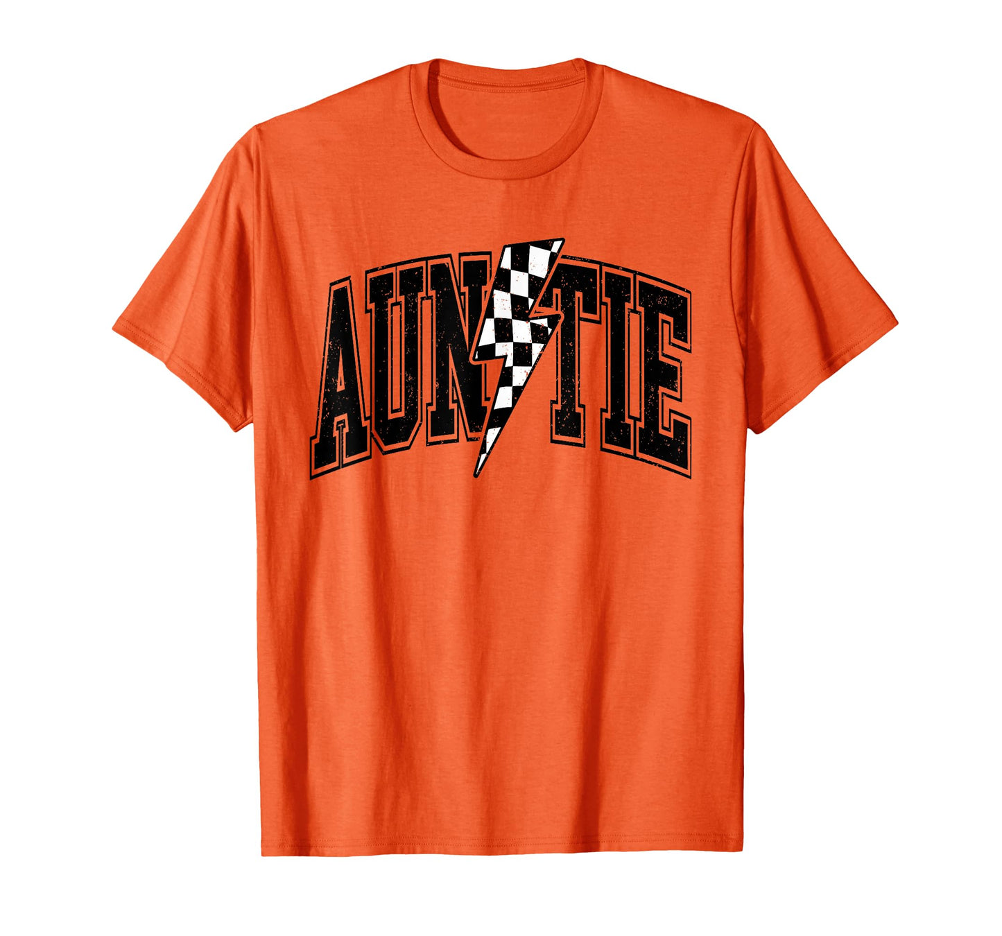 Auntie Racing Car Family Matching Birthday Party Funny Aunt T-Shirt