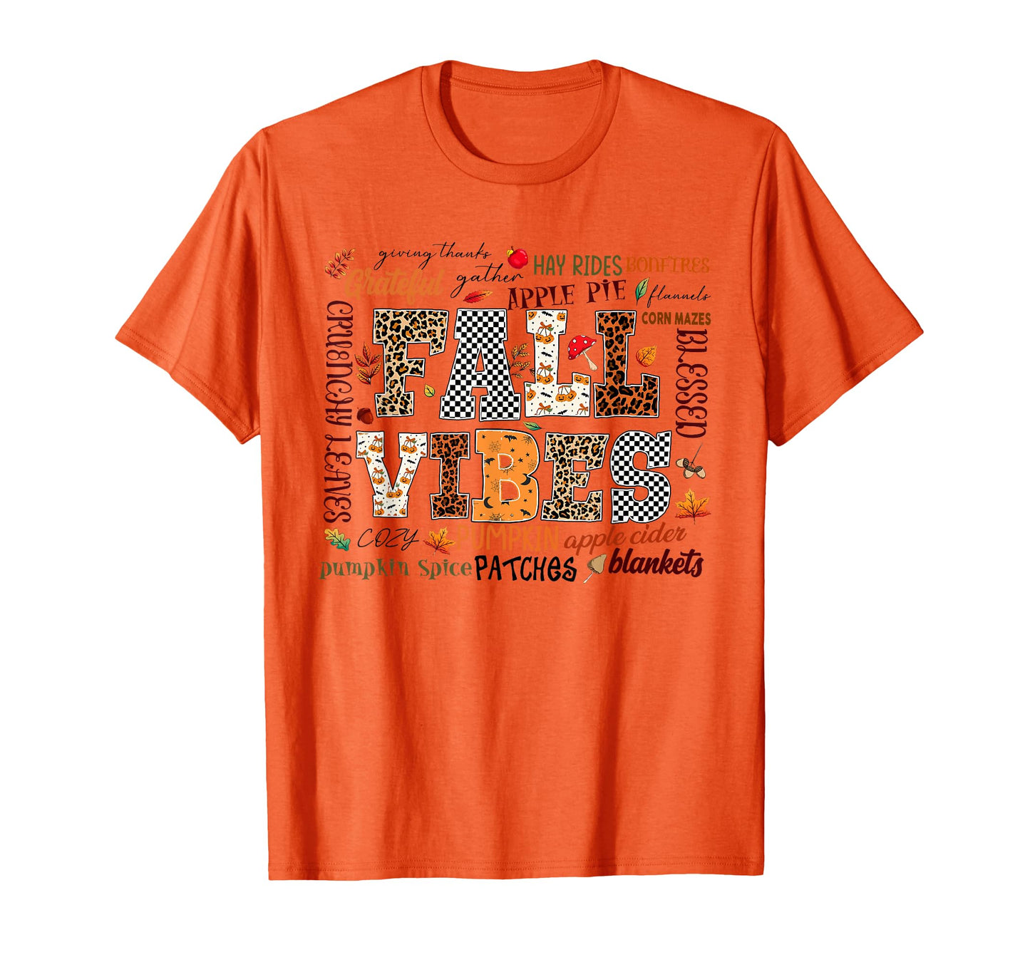 Fall Vibes Autumn Fall Country Life Women Girls T-Shirt
