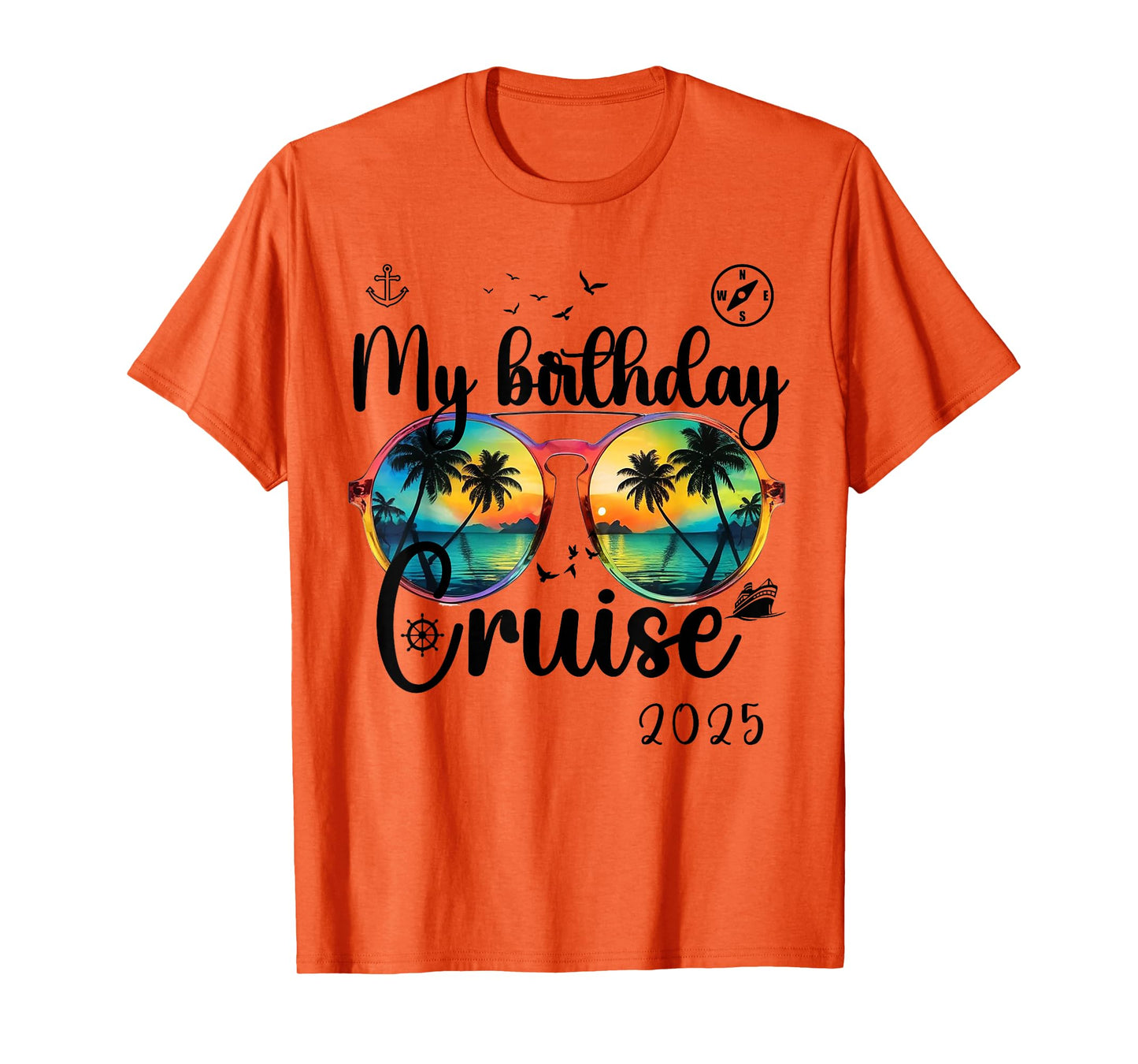 My Birthday Cruise 2025 Party Cruise Birthday Vacation T-Shirt