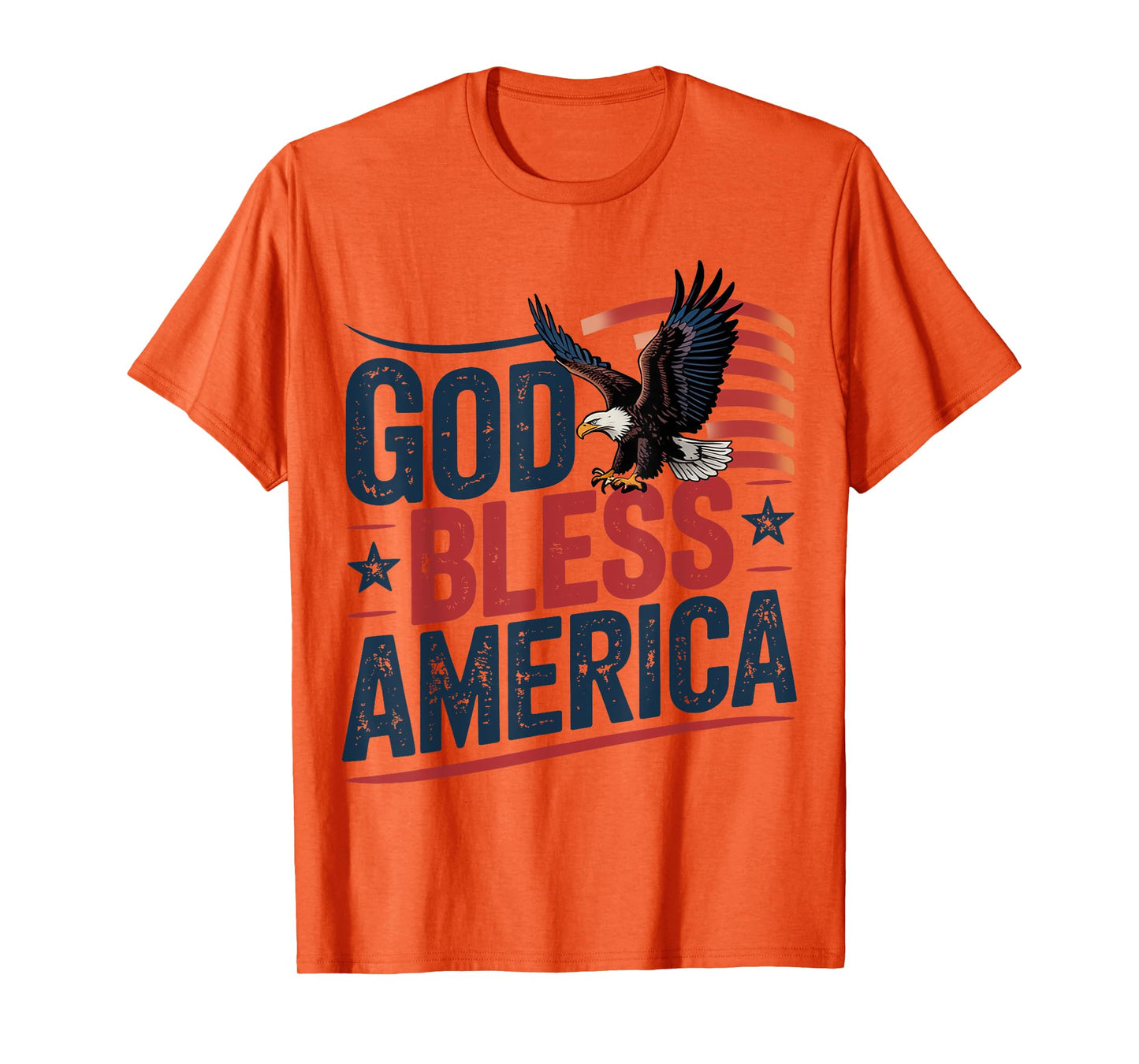 God Bless America Eagle American Flag Patriotic 4th of July T-Shirt