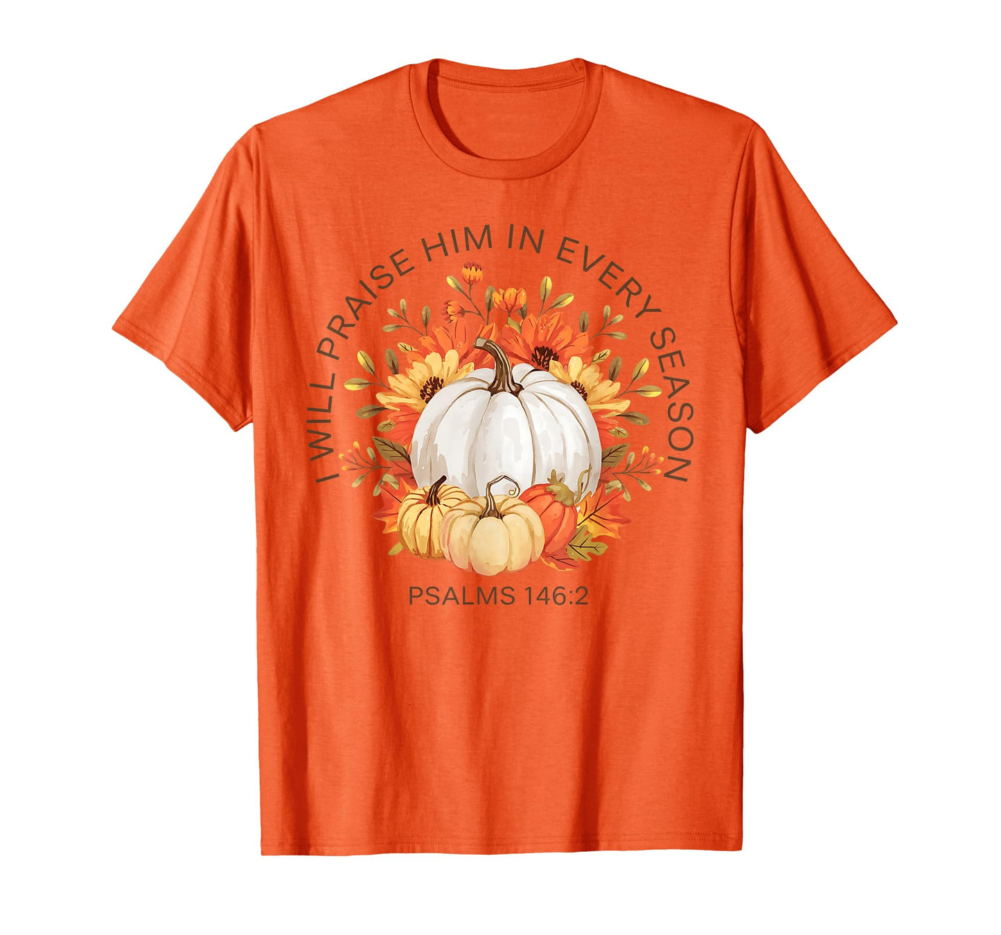 Christian Thanksgiving I Will Praise Him In Every Season T-Shirt