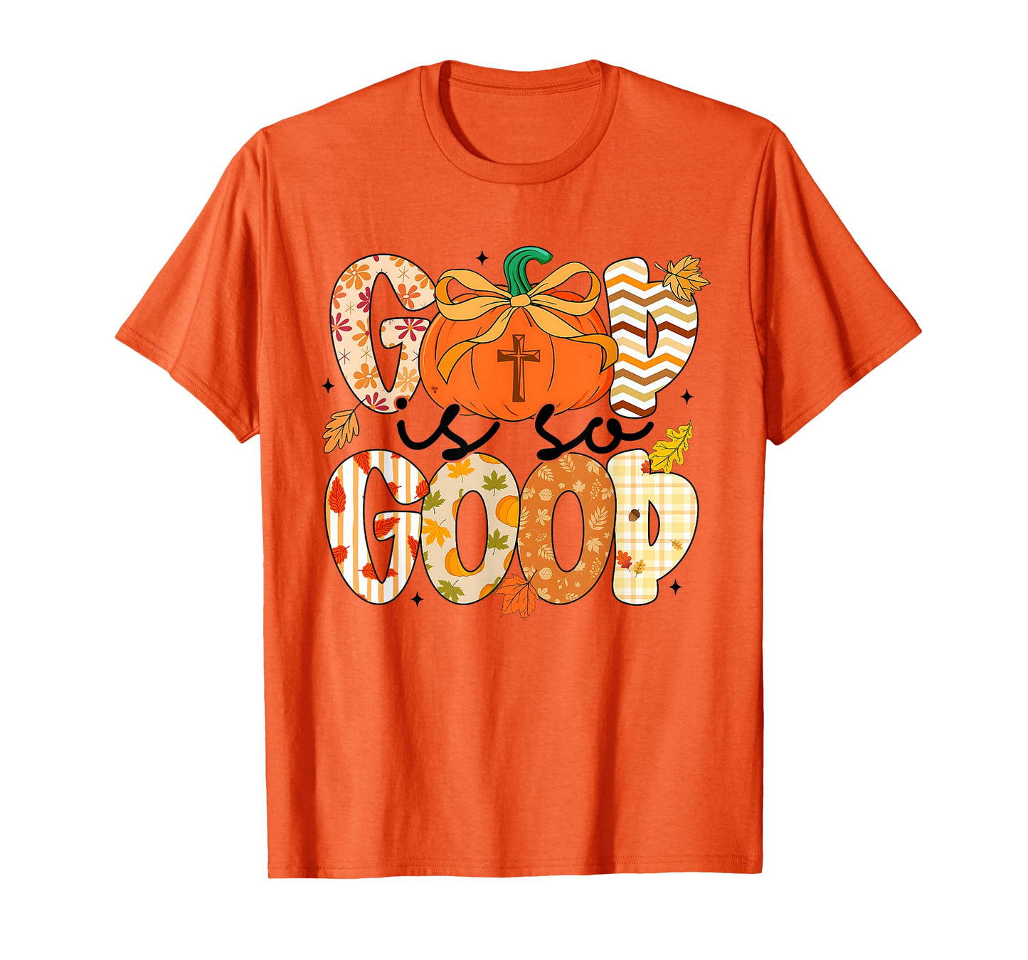 God Is So Good Jesus Fall Christian Autumn Fall Pumpkin T-Shirt