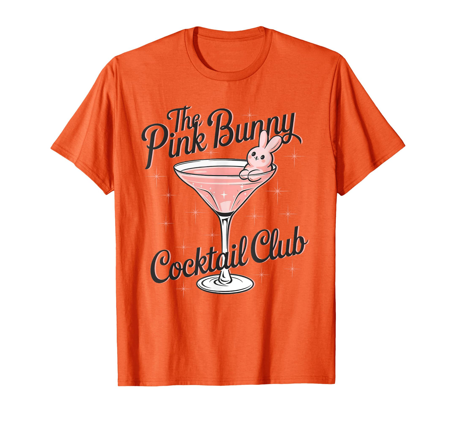 Pink Martini Easter Bunny Cocktail Social Club Happy Easter T-Shirt