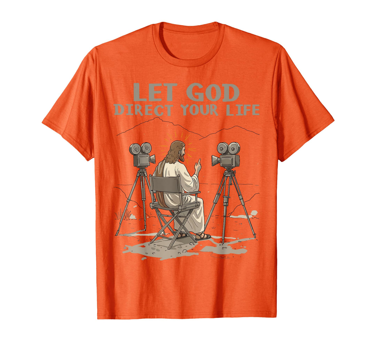 Let God Direct Your Life Christian Men Women Faith Based T-Shirt