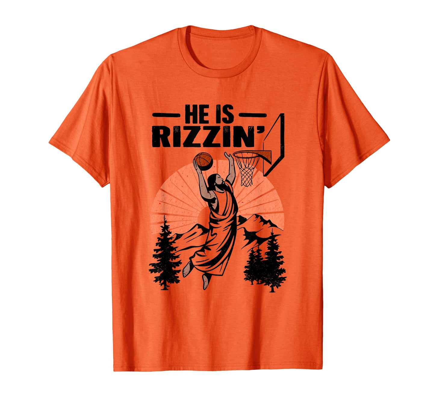 He is Rizzin Jesus Playing Football Game Day Sports Rizz T-Shirt