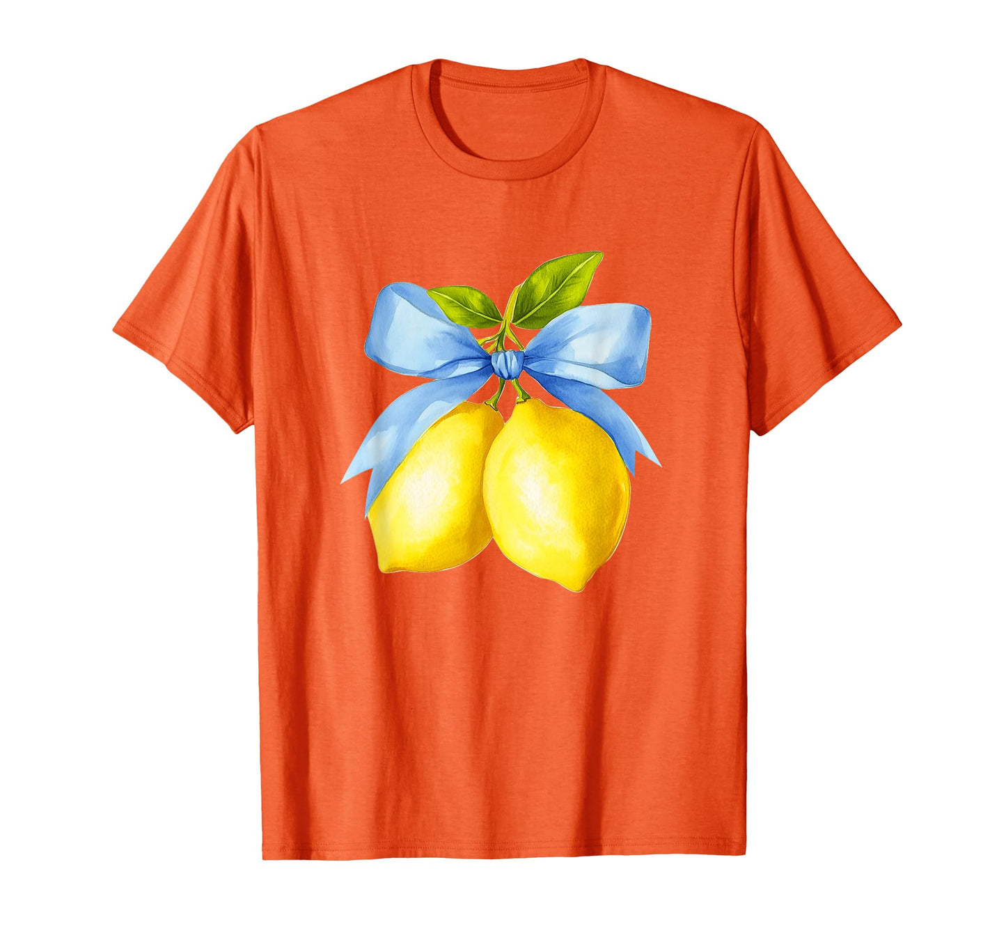 Lemon Graphic for Women Girls Fruit Coquette Bow Summer T-Shirt