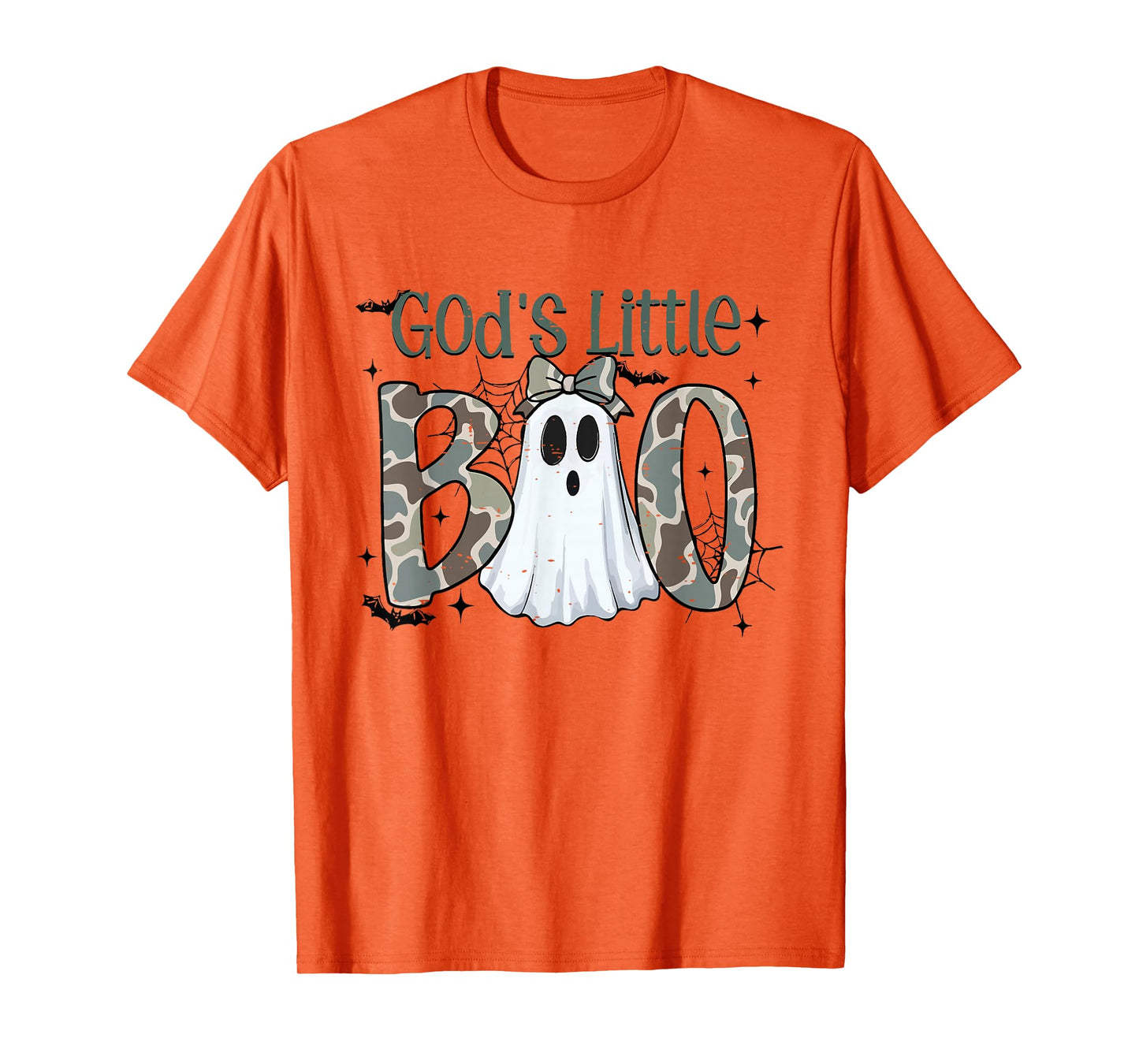 God's Little Boo Ghost Halloween Cute Girl Kid Spooky Season T-Shirt