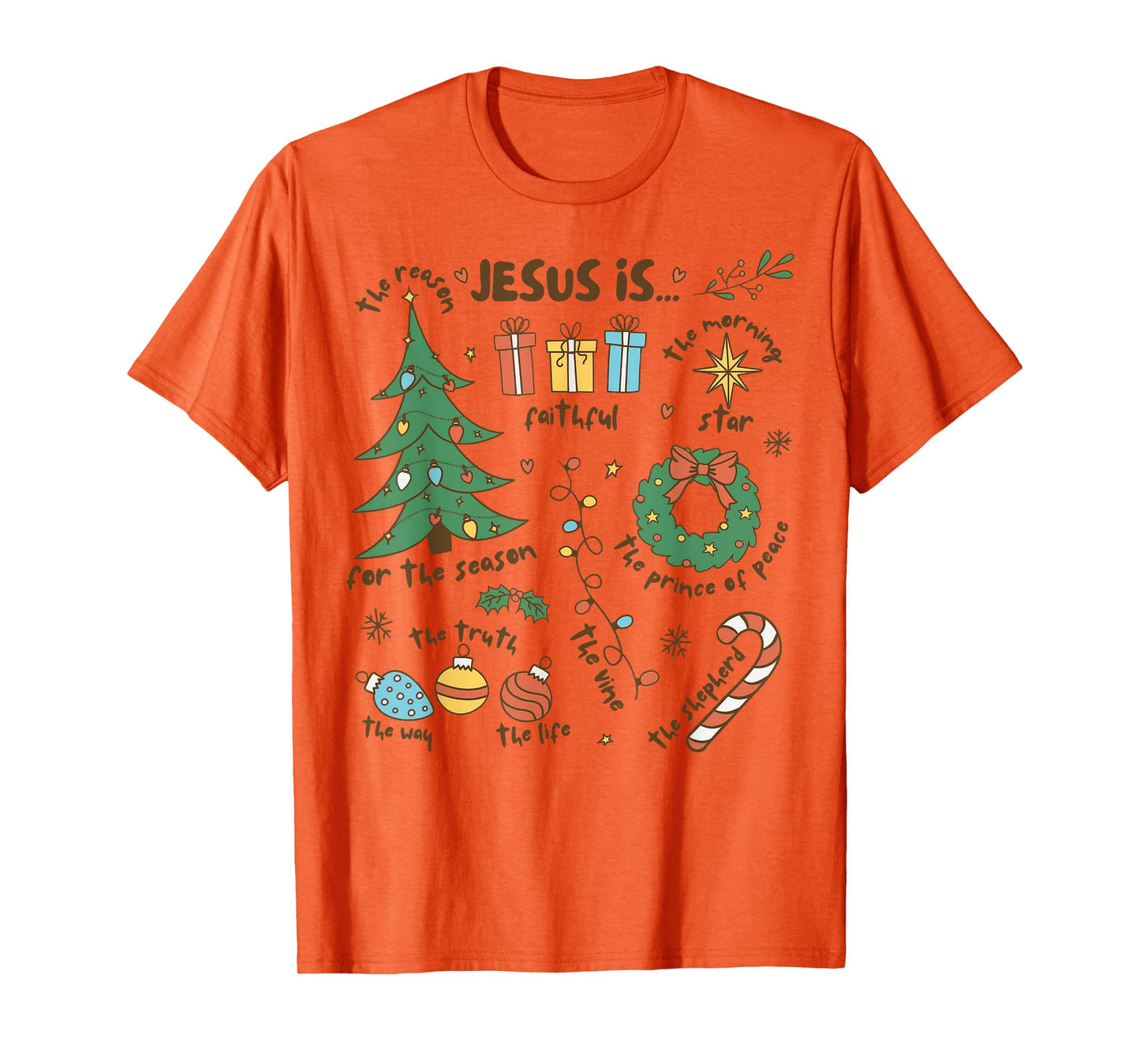 Jesus Is The Reason For The Season Retro Religious Christmas T-Shirt