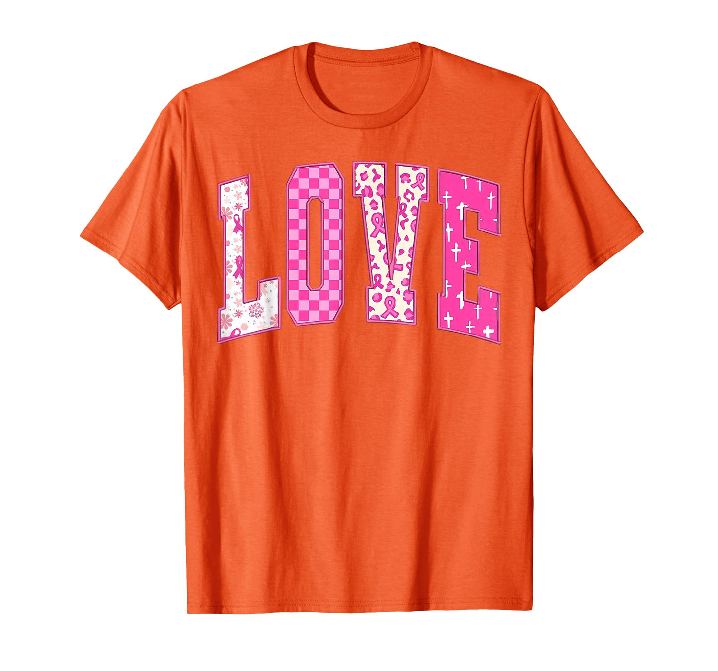 Breast Cancer Christian Fight Hope Faith Love Matching Group T-Shirt