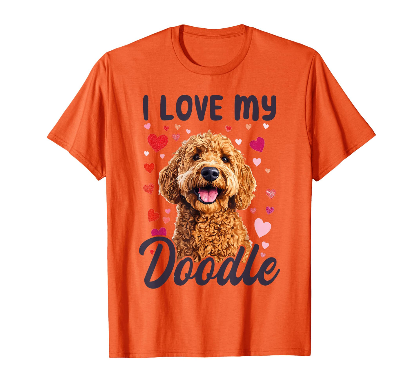 Goldendoodle Dog Breed I Love My Doodle Men Women Kids T-Shirt