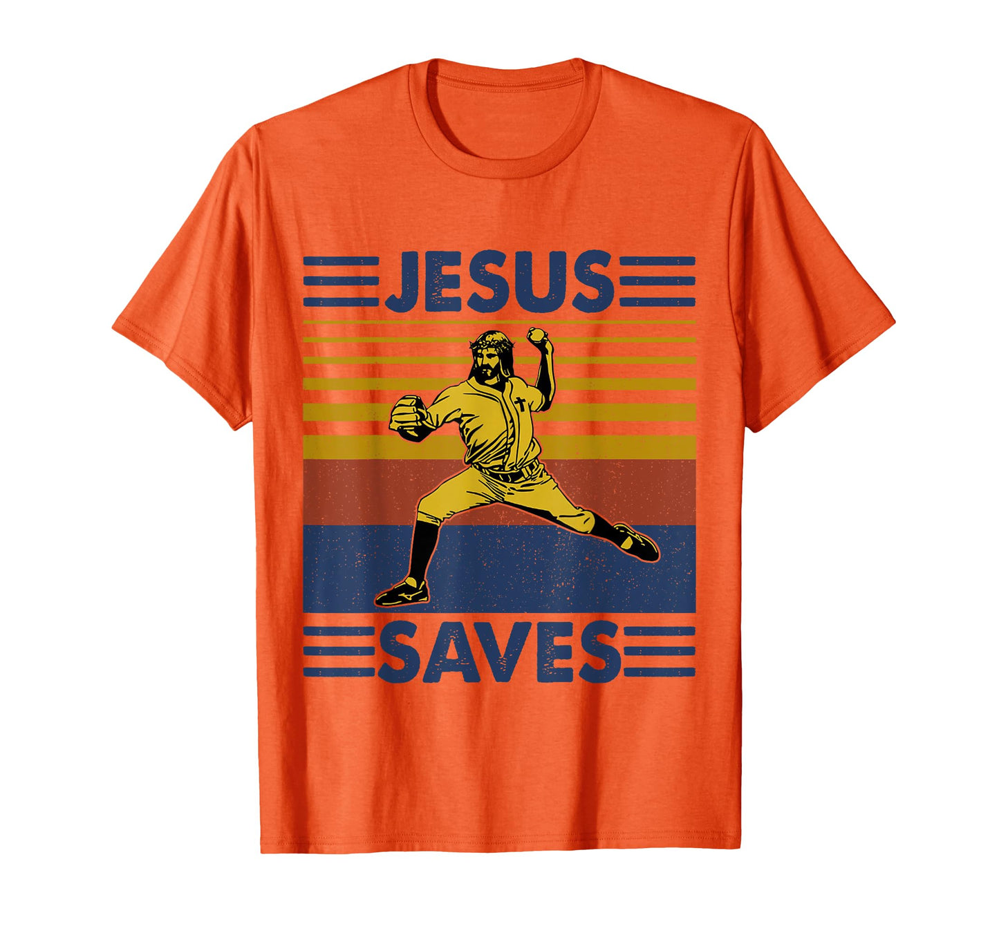 Jesus Save Funny Jesus Playing Baseball T-Shirt