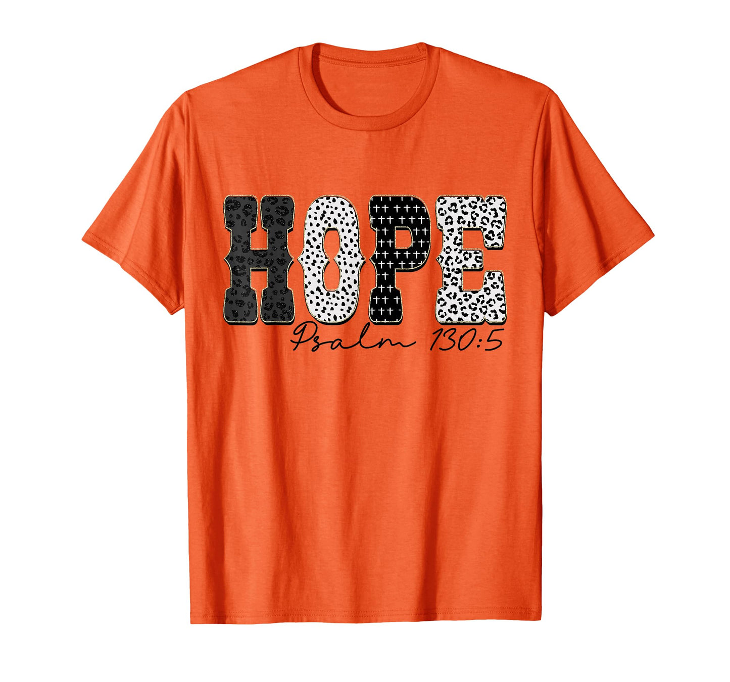 Leopard Hope Christian Bible Verse Jesus Religious Faith T-Shirt