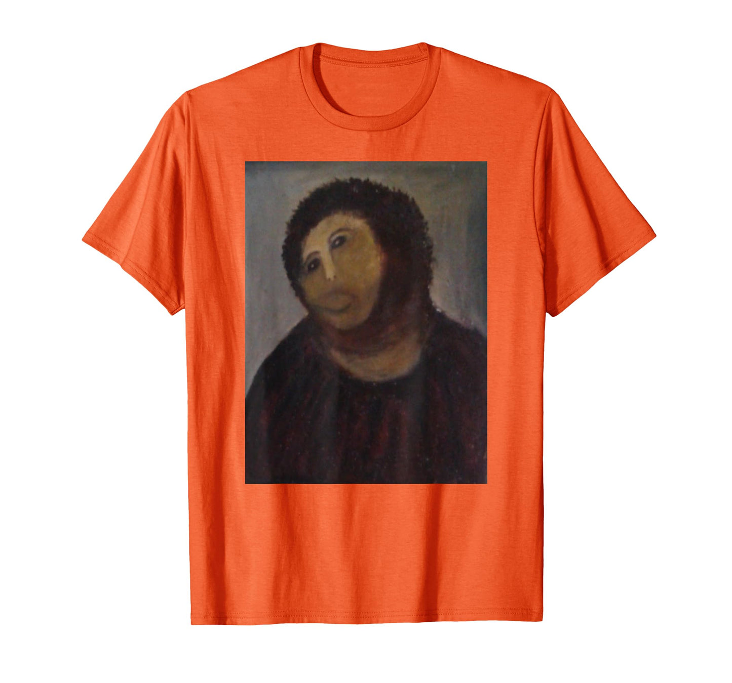 Monkey Jesus Painting Ruined Christ Fresco Botched Art Meme T-Shirt