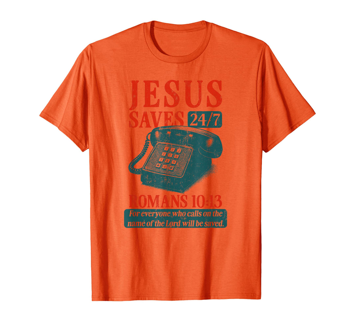 Retro Christian Jesus Saves Faith Quote Religious Believer T-Shirt