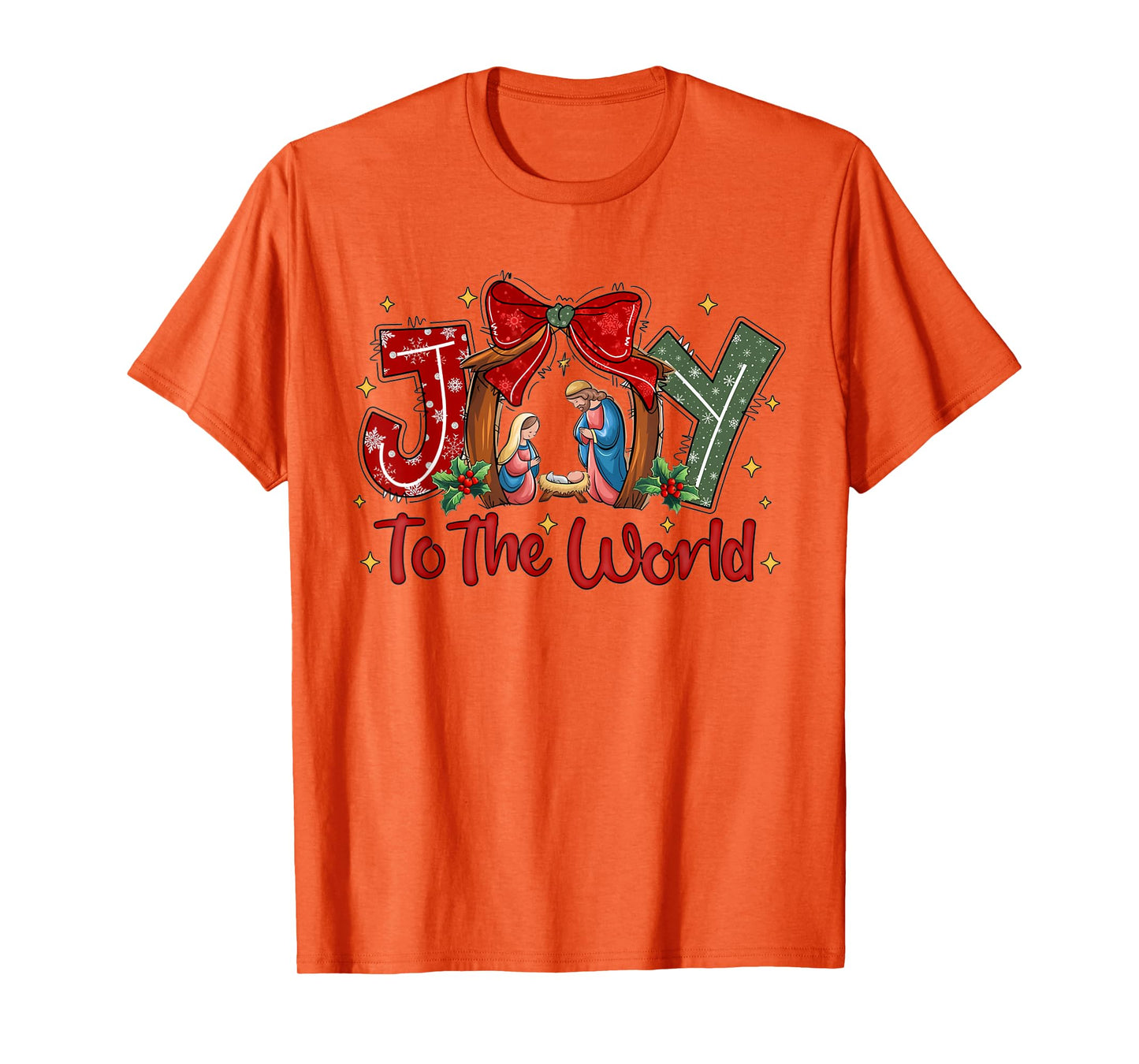 Joy To The World Christian Christmas Coquette Oh Holy Night T-Shirt