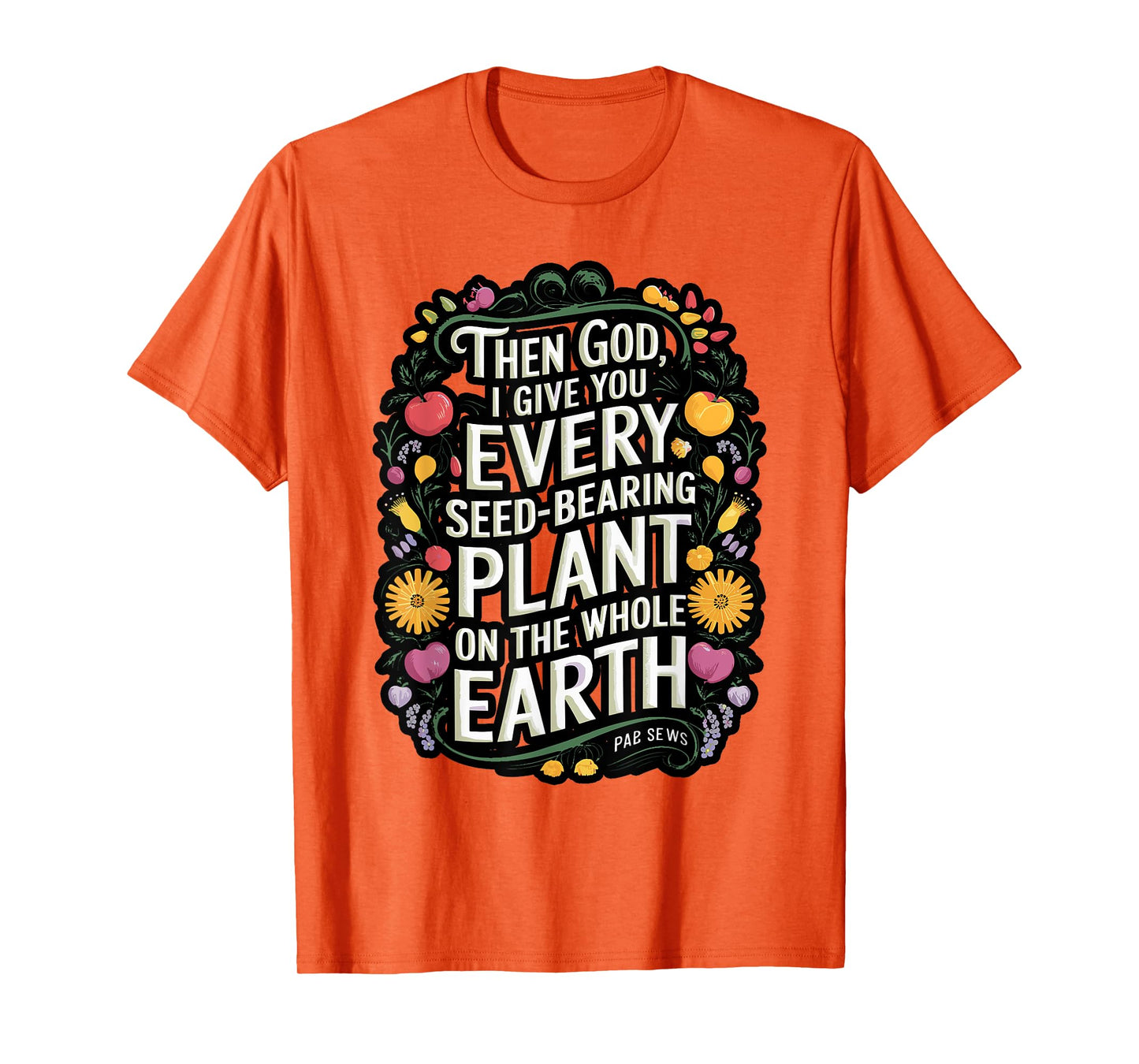 Genesis 1:29 Plant Based Diet Vegan Bible Verse T-Shirt
